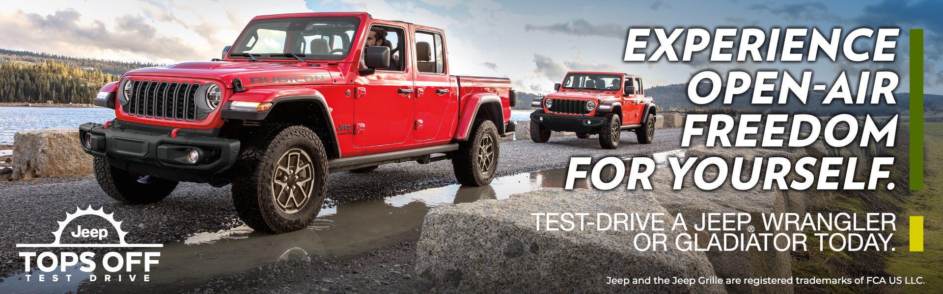 Wrangler, Gladiator Test Drive Invitation